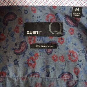Quieti Paisley Long Sleeved Men's Button Up Shirt Size Medium